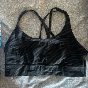 lululemon zebra print bra
